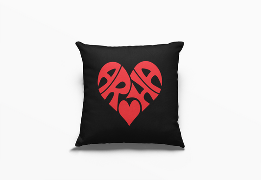 Cushion Cover - Aroha Red Heart