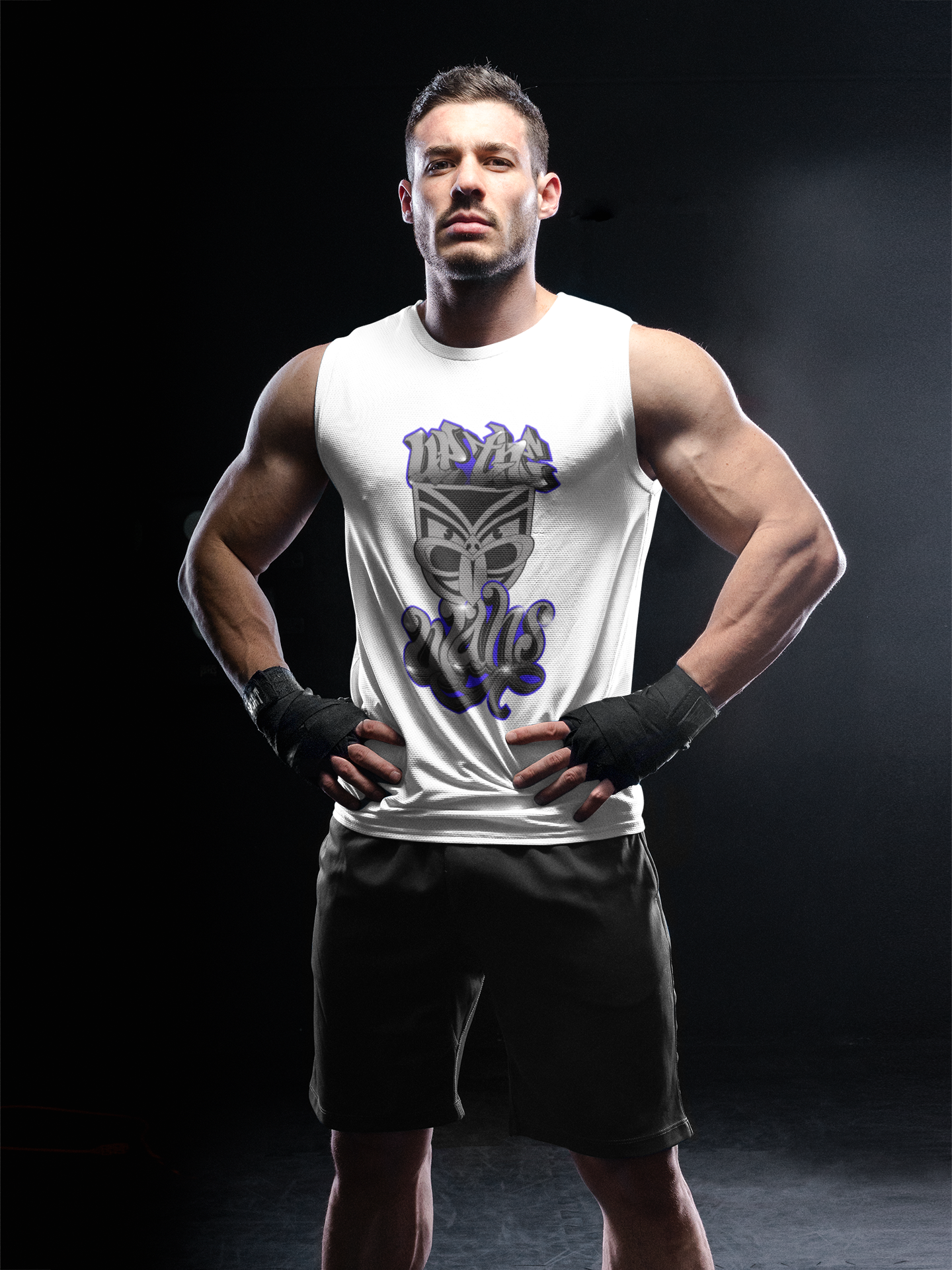 * LIMITED EDITION * UP THE WAHS GRAFFITI - MUSCLE TEE