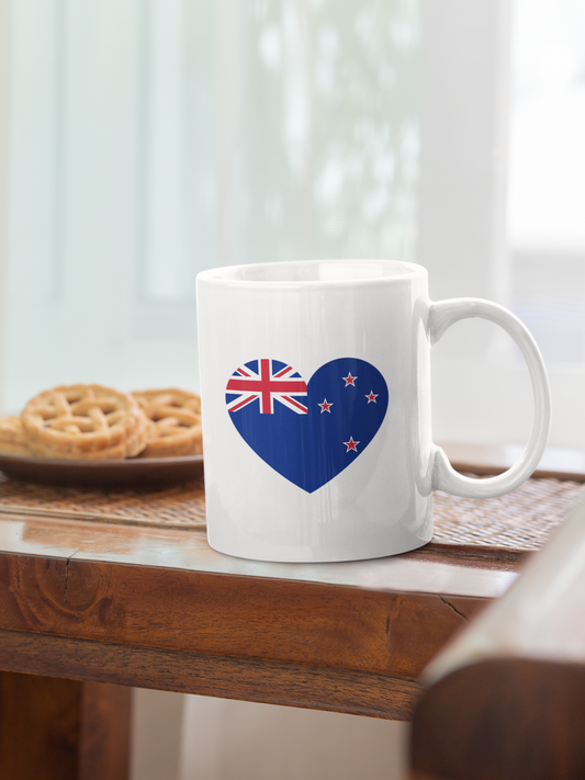 Collectors Mug - New Zealand Flag Heart