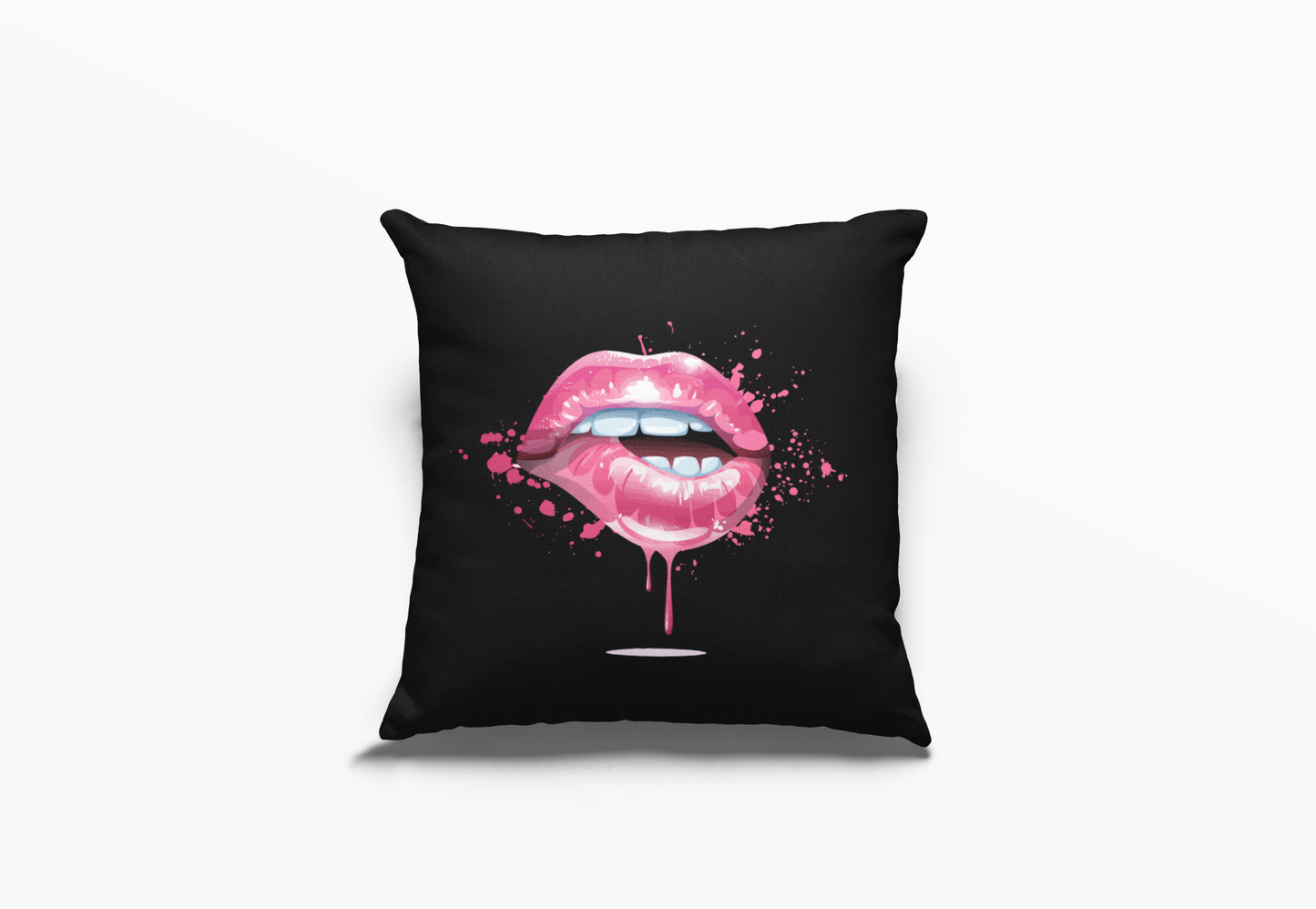 Cushion Cover - Pink Lip Bite