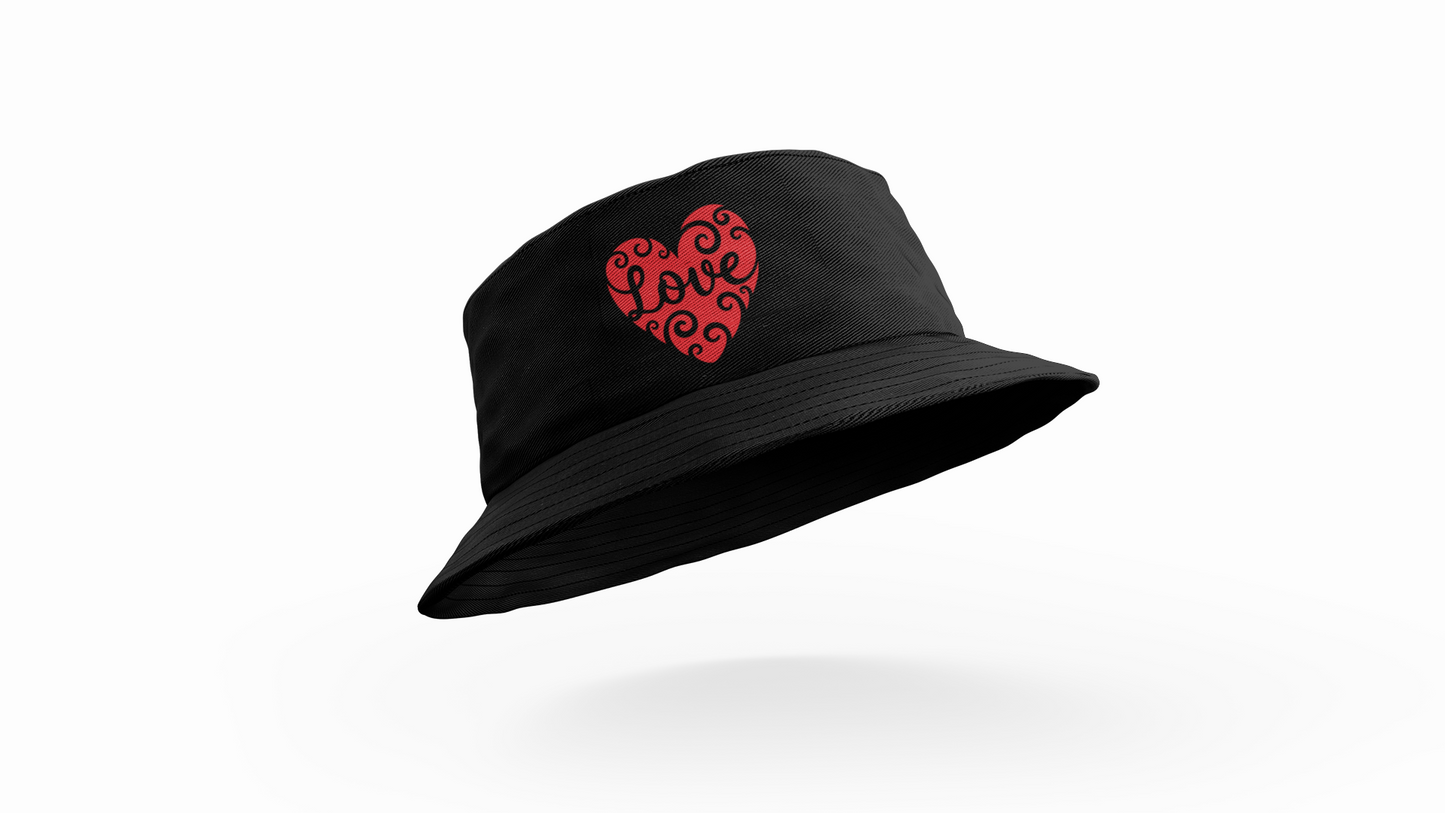 Adult Hat/Cap - Red Love Heart