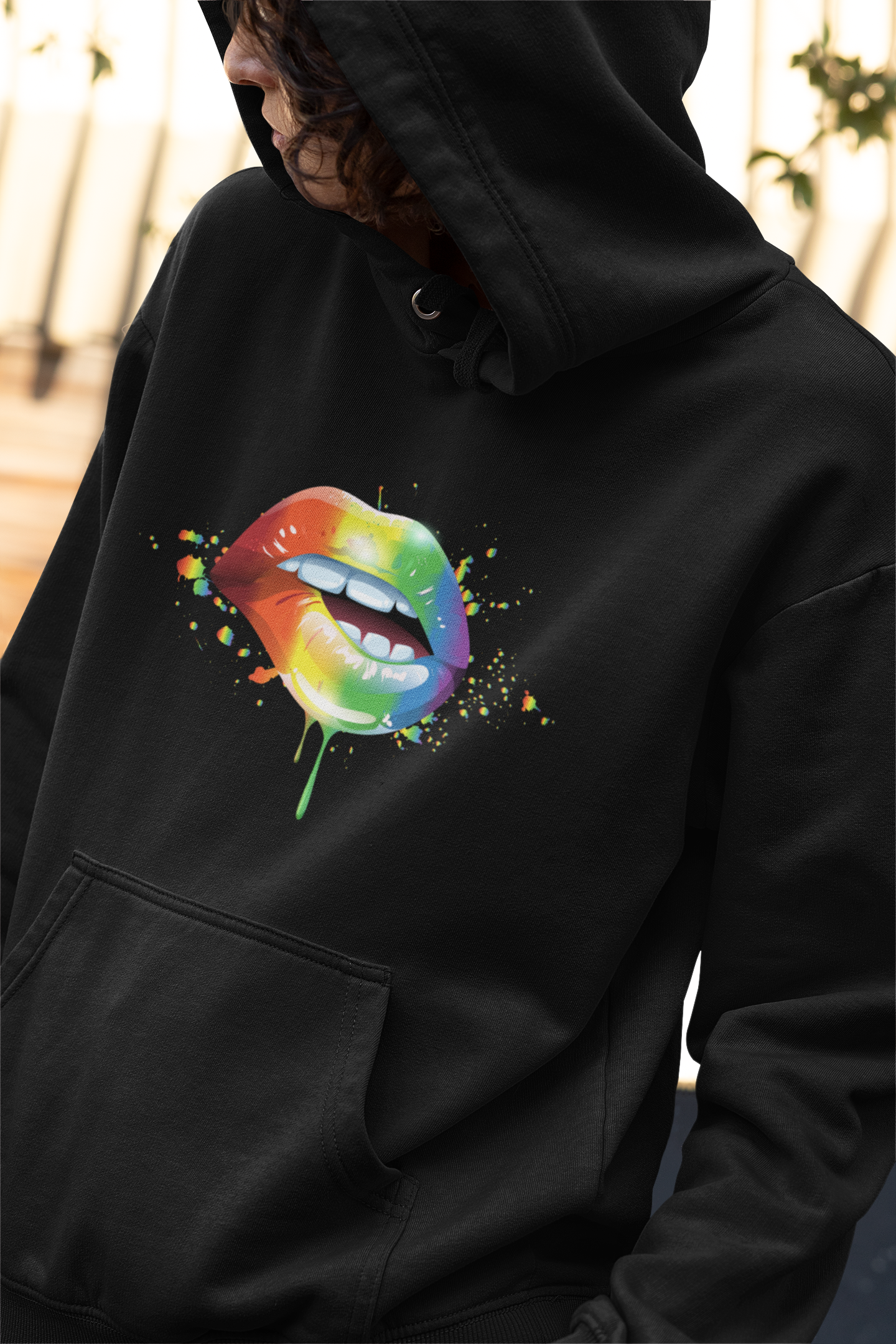 Lip Bite Rainbow  - Hoodie / Sweatshirt