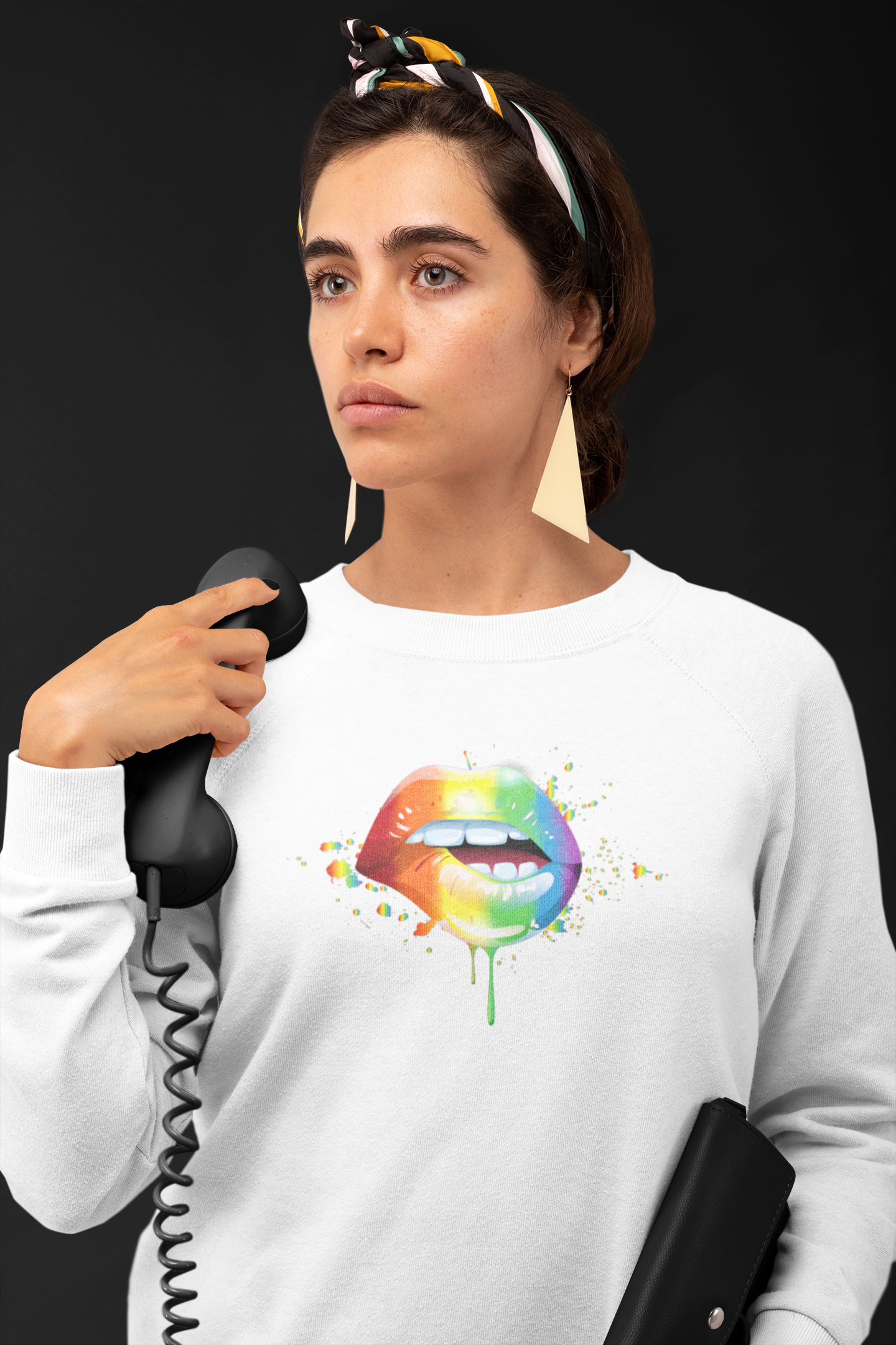 Lip Bite Rainbow  - Hoodie / Sweatshirt