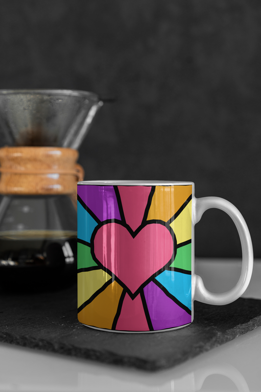 Collectors Mug - Stained Glass Heart
